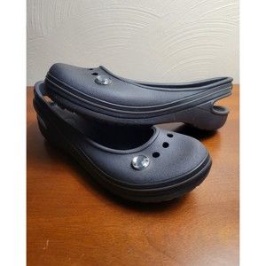 Crocs Women's Junior Kadee Ballet Flats Jeweled Size 3J Nice!